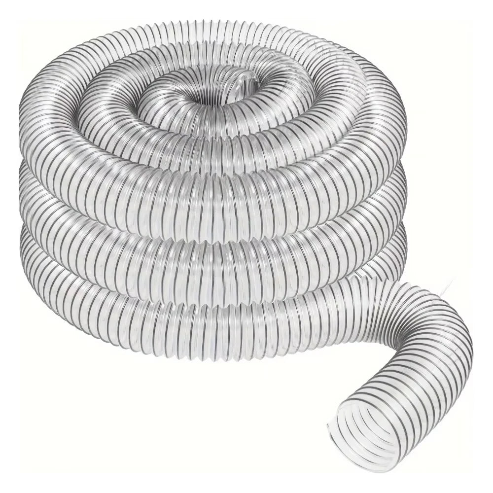 1 pack with an inner diameter of 63mm 2.5 inches and a length of 3-6 meters PVC transparent steel wire tube