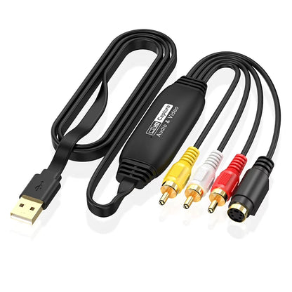 USB Video Capture Card VHS VCR TV DVD VHS To Digital Converter USB To AV Adapter