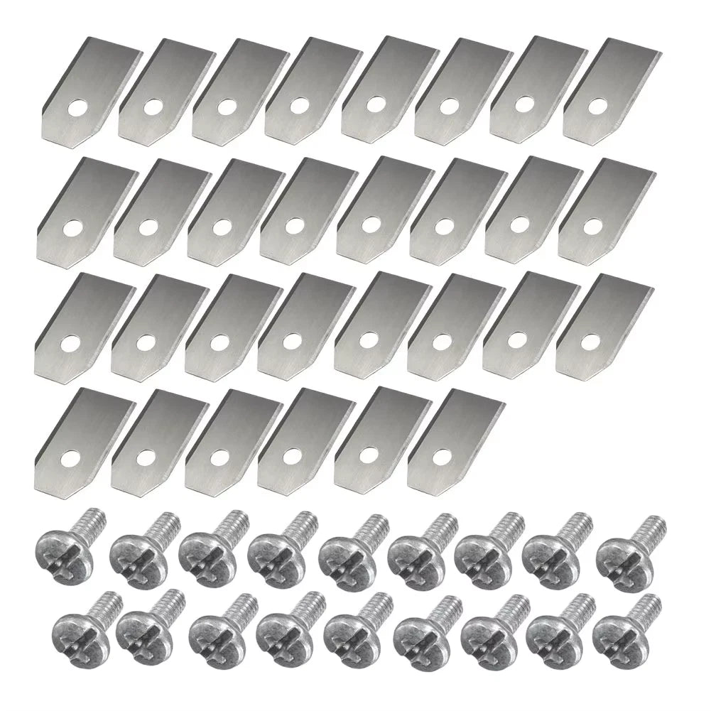 30PCS Stainless Steel Grass Cutter Repair Accessories Blades Spare Parts 0.7 MM Sharp for Husqvarna Automower