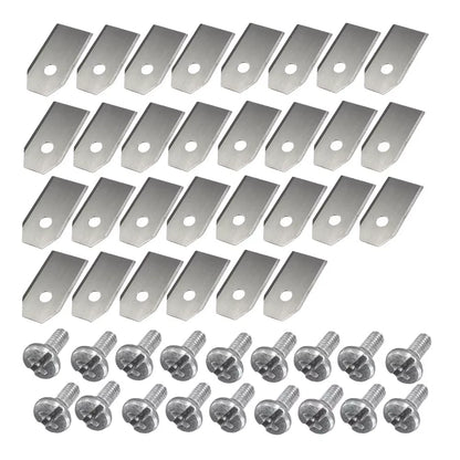 30PCS Stainless Steel Grass Cutter Repair Accessories Blades Spare Parts 0.7 MM Sharp for Husqvarna Automower