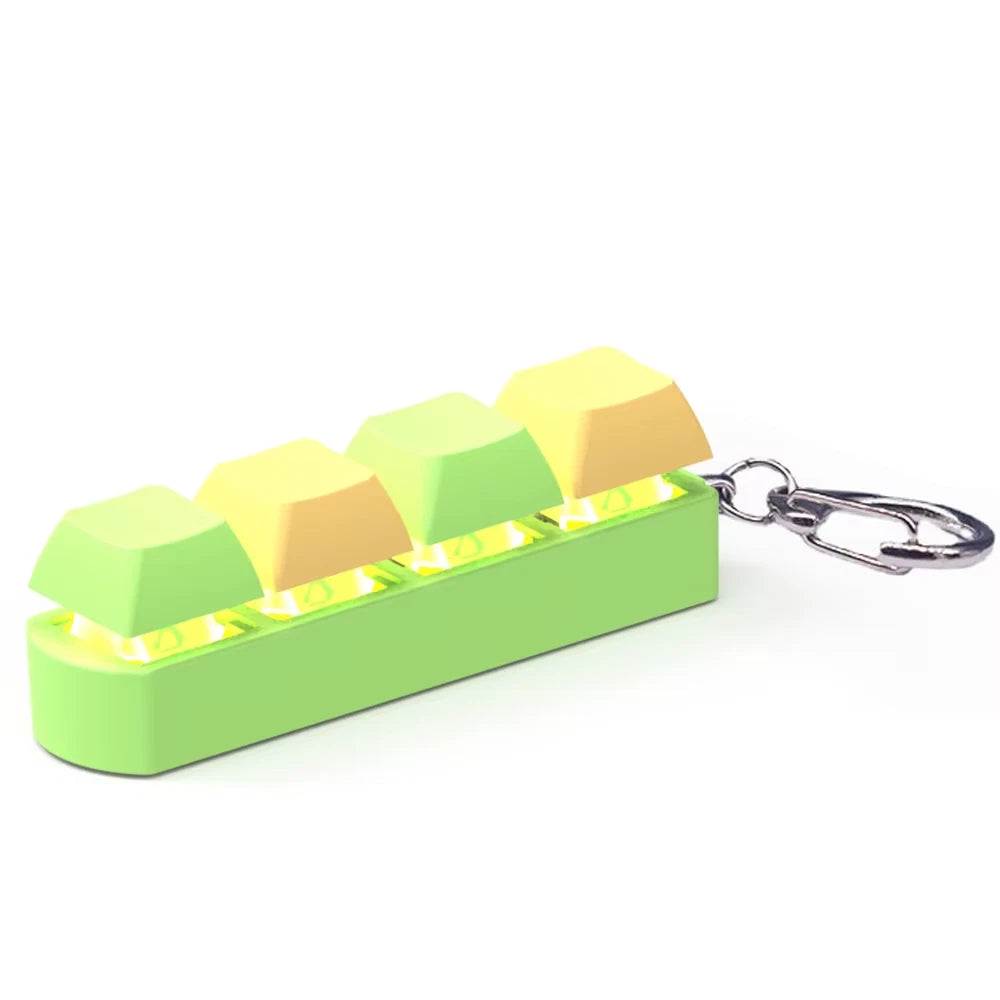 4 Keys Keyboard Keycaps Fidget Toy DIY Finger Keycaps Party Stress Relief Keyboard Caps Finger Button