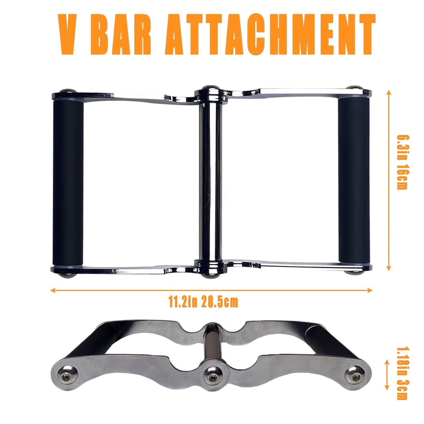 V Bar Row Landmine Handle Attachment for Barbell Bars T-Bar Row Attachment Core Strength Training Accessories