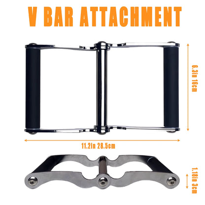 V Bar Row Landmine Handle Attachment for Barbell Bars T-Bar Row Attachment Core Strength Training Accessories