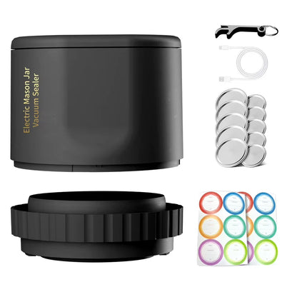 New Automatic Mason Jar Vacuum Sealer Kits Electric Vacuum Sealing Machine Cordless Can Vacuum