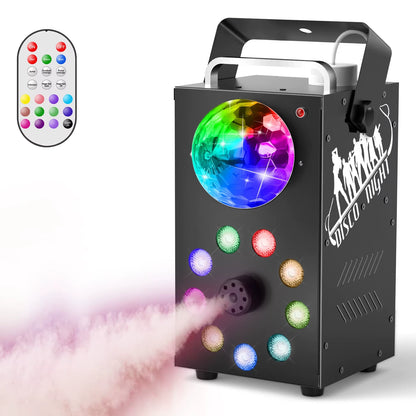 700W Smoke Machine Wireless Remote Control Effect Fogger 3in1 LED RGB Stage Light Fog Machine