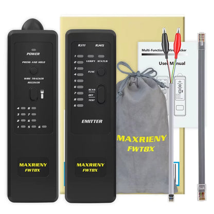 Network Cable Tracker FWT8X Wire Toner RJ45 RJ11 Ethernet LAN Tracer Analyzer Detector