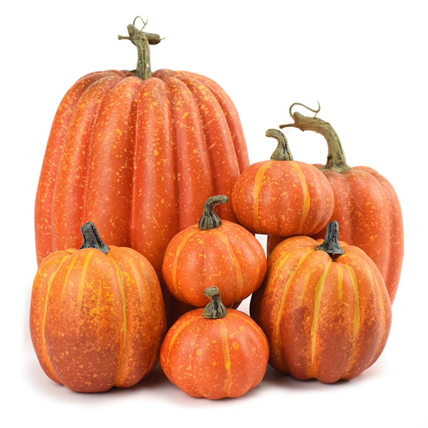 Realistic Halloween Pumpkin Model Set Artificial Decoration Fake Pumpkins for Home Party Decor