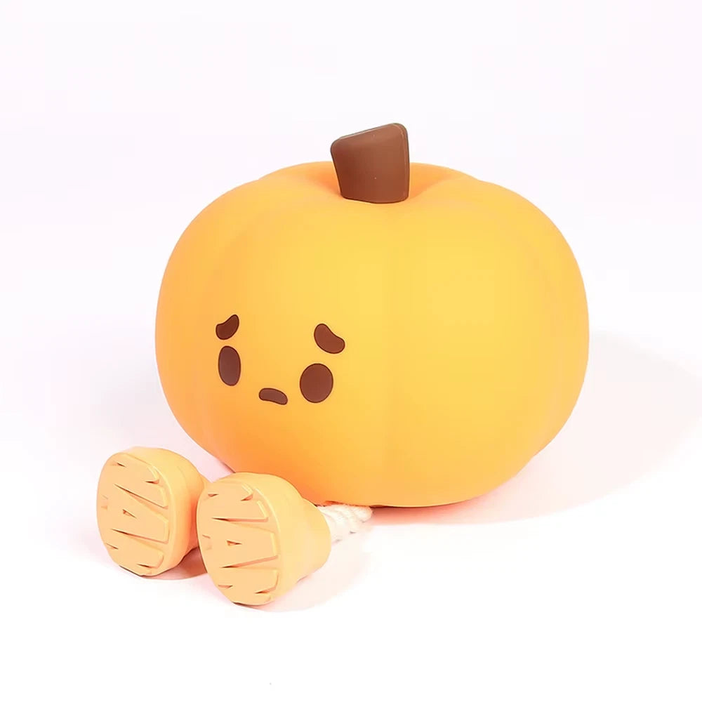 Night Light Cute Lamp Pumpkin Touch Sensor Lamp Christmas Night Lamp Silicone LED Rechargeable