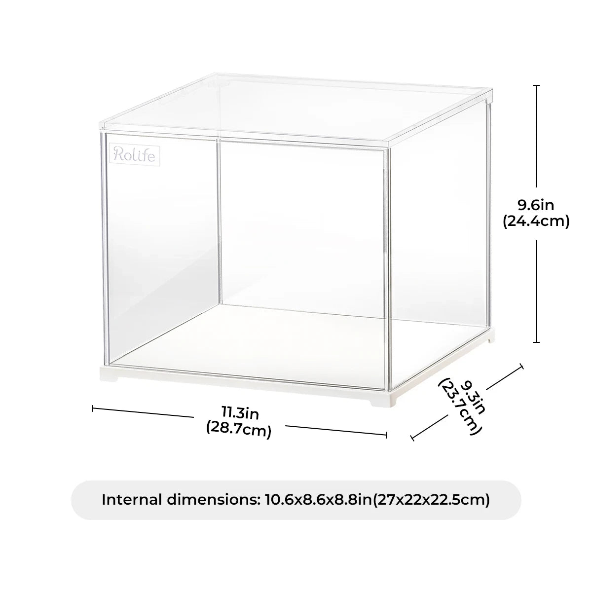 Dust Proof for All Miniature House Dollhouse Display Box Home Decoration Easy to Assembly