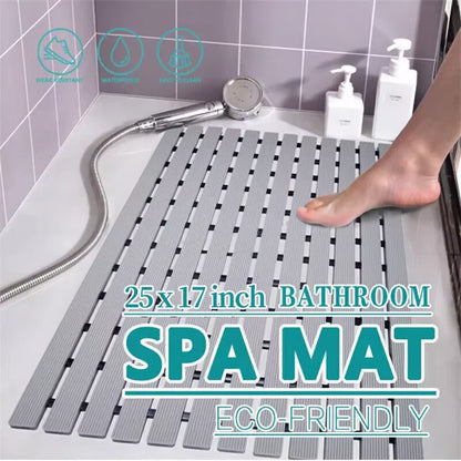 Bath Mat Tub Shower Mat Non Slip PVC Bathroom Floor Pad Anti-bacterial Anti-Slip Shower