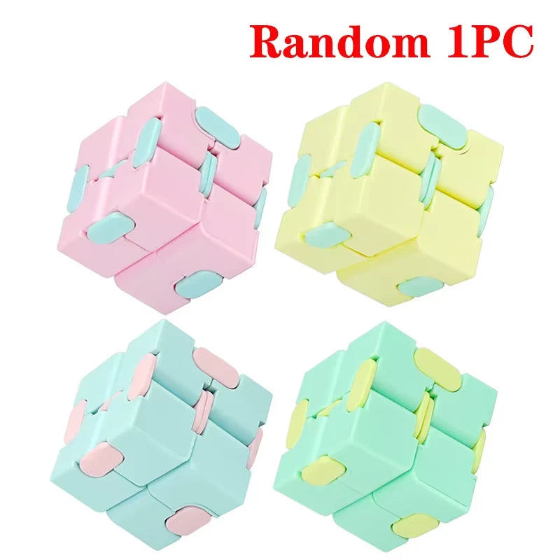 Magic Puzzle Cube Anti Stress Relief Toys For Adult kids Cube Blocks Sensory Toy