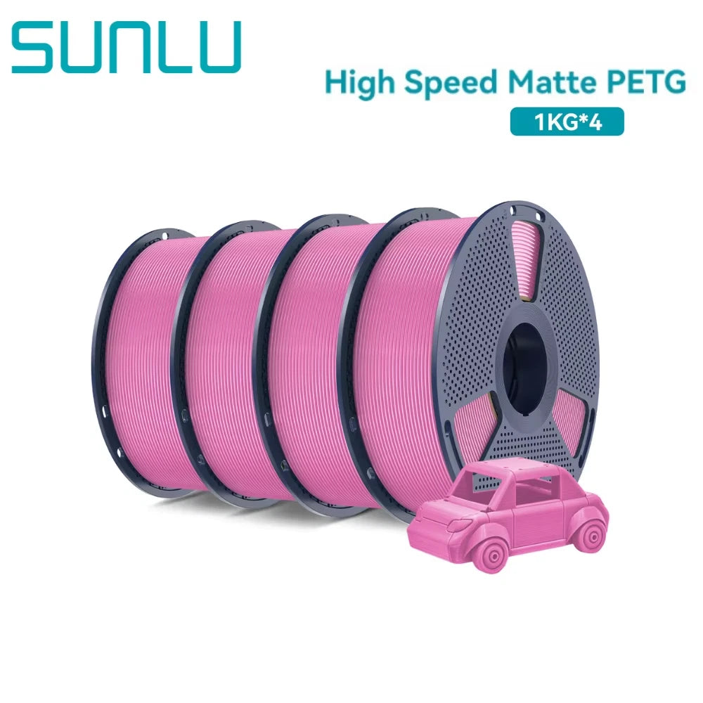 High Speed Matte PETG 3D Printer Filament 4KG 1KG/Roll 175MM Tolerances +/-0.02MM Filament 600mm/s Printing