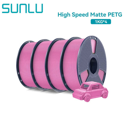 High Speed Matte PETG 3D Printer Filament 4KG 1KG/Roll 175MM Tolerances +/-0.02MM Filament 600mm/s Printing