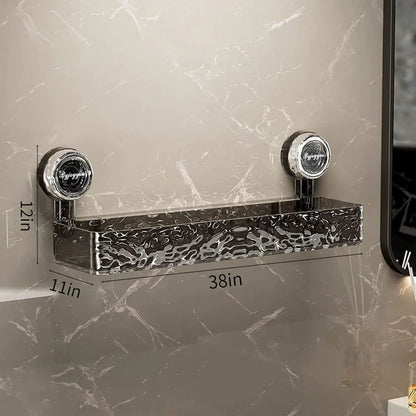 Shower Caddy Suction Cup Shower Organizer Bathroom Removable Shower Basket Strong Suction Shower