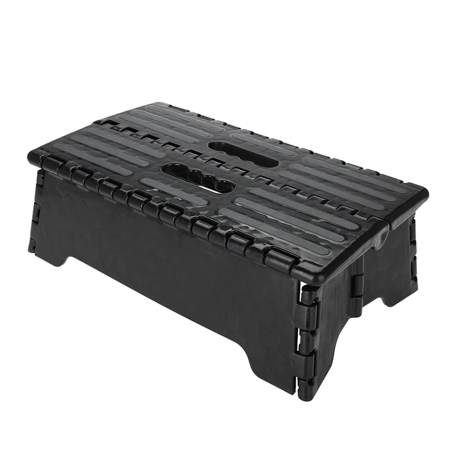 Black Step Stool Portable Folding Step Stool Black Step Ladder for Elderly Pregnant Bathroom