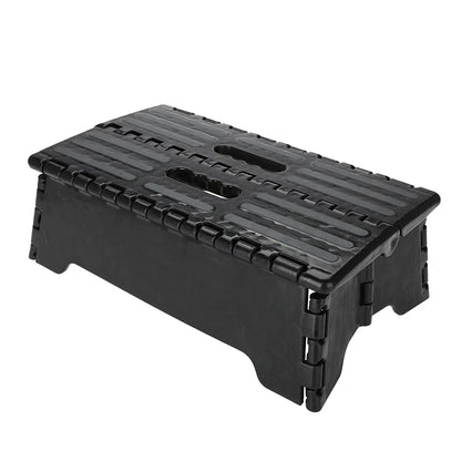 Black Step Stool Portable Folding Step Stool Black Step Ladder for Elderly Pregnant Bathroom