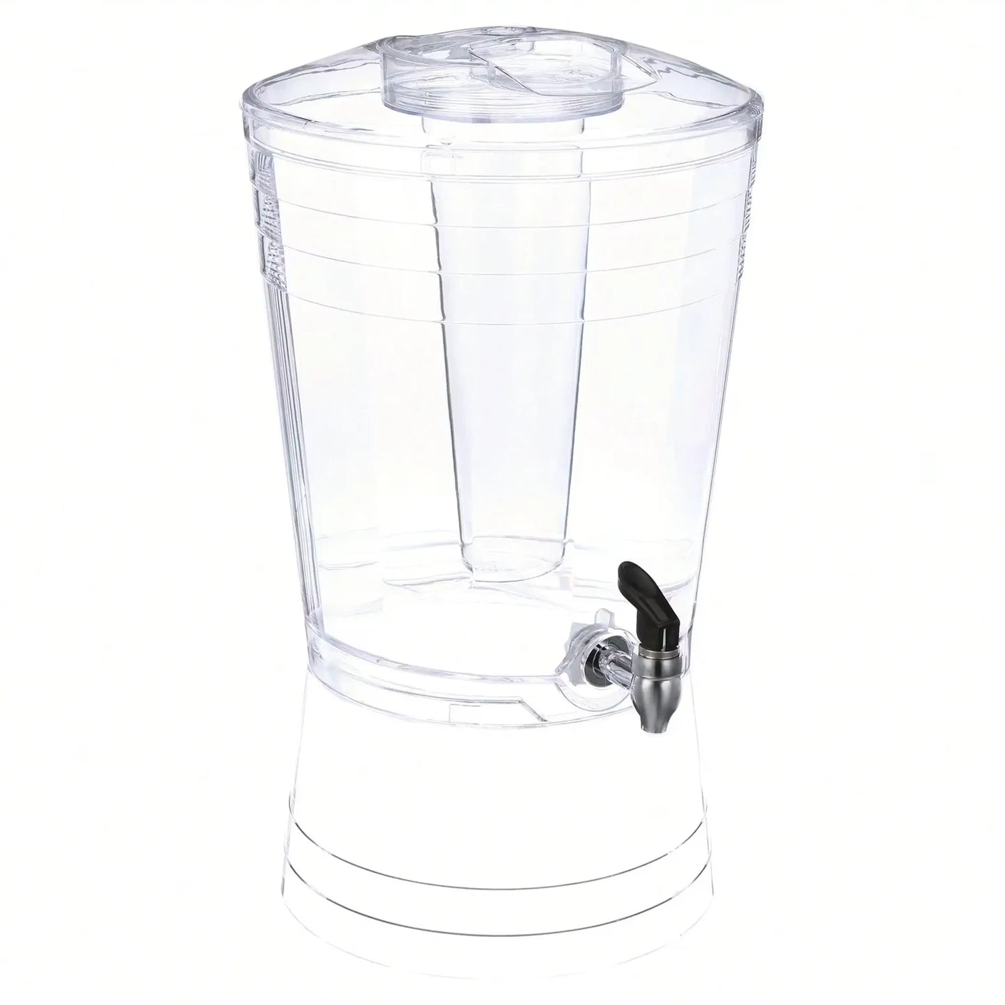 3 Gallon Acrylic Beverage Dispenser Mosaic Design Clear Drink Server with Faucet for Parties