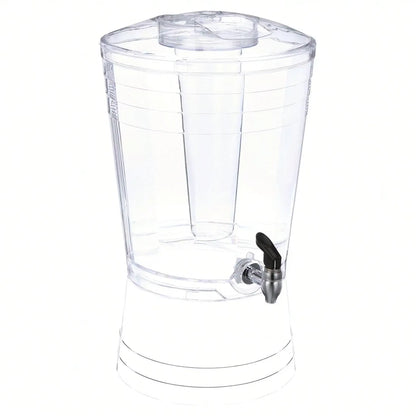 3 Gallon Acrylic Beverage Dispenser Mosaic Design Clear Drink Server with Faucet for Parties