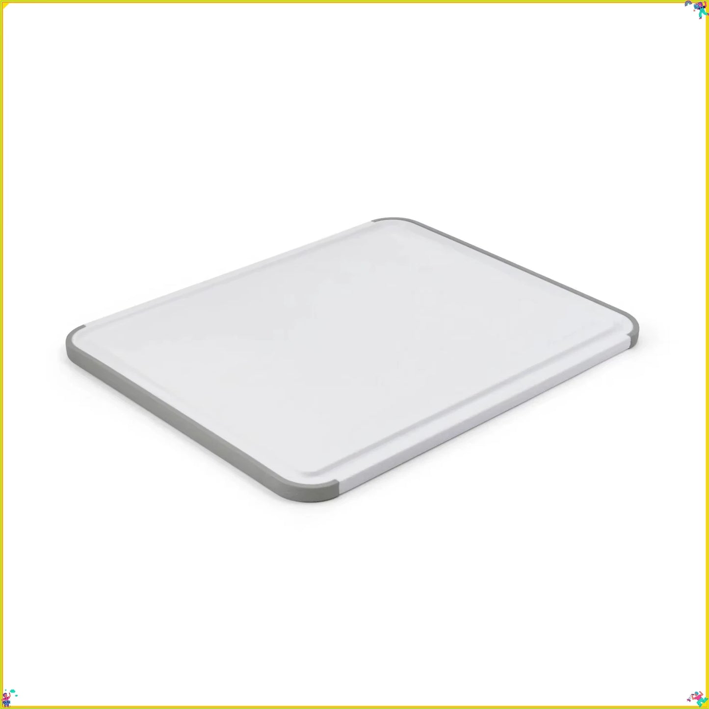 11x14 Inch White Plastic Cutting Board Non-Slip Surface for Kitchen Prep Dishwasher Safe