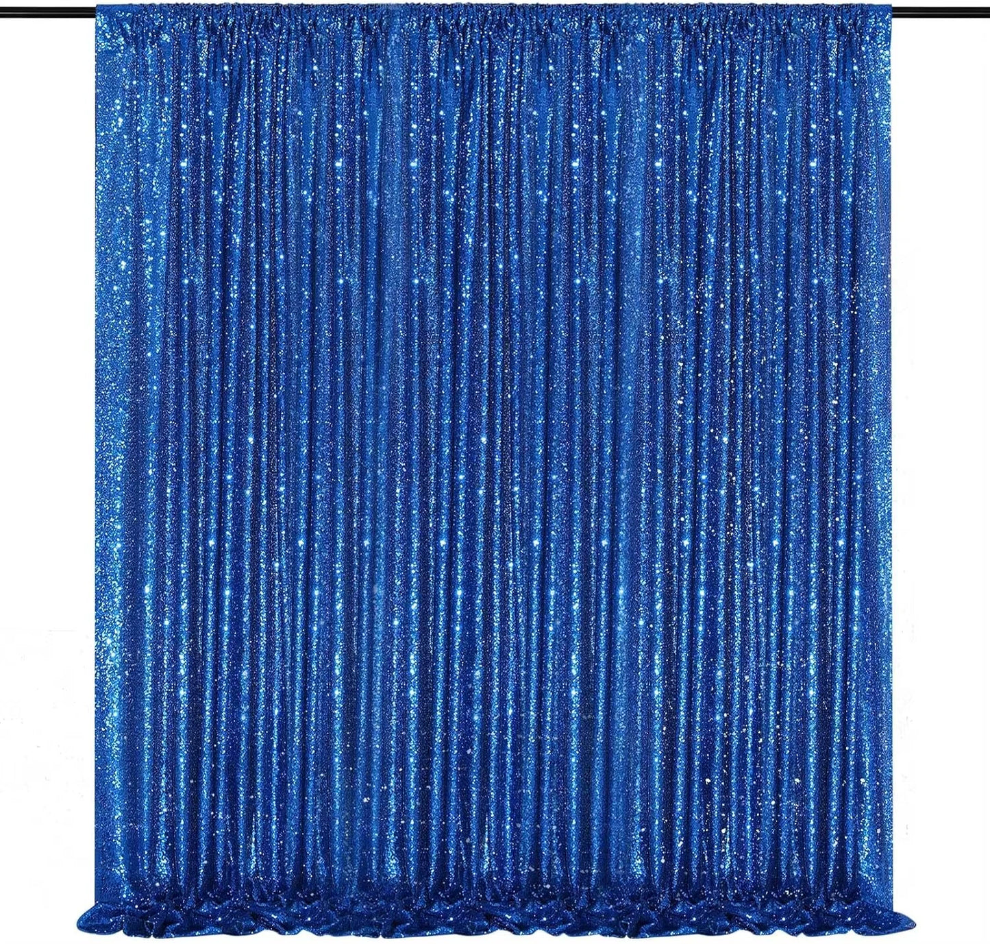 Royal Blue Sequin Backdrop 1Pcs-4ftx8ft Photo Background Curtains for Photoshoots Birthday