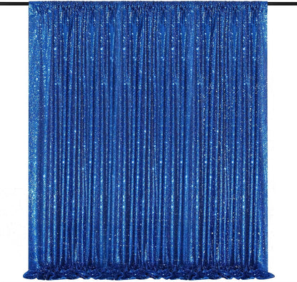 Royal Blue Sequin Backdrop 1Pcs-4ftx8ft Photo Background Curtains for Photoshoots Birthday