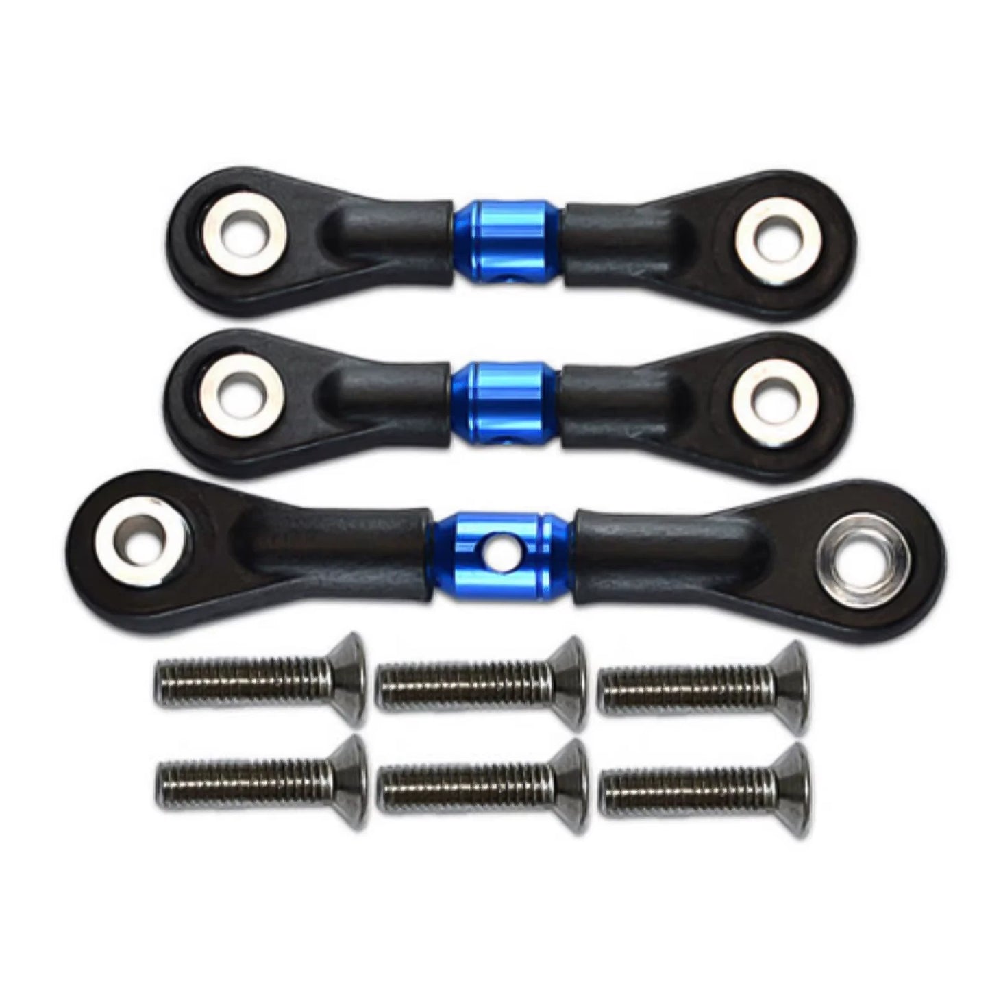 3Pcs RC Car Steering Link Turnbuckles Metal Steering Link Rod Tie Rod For Tamiya