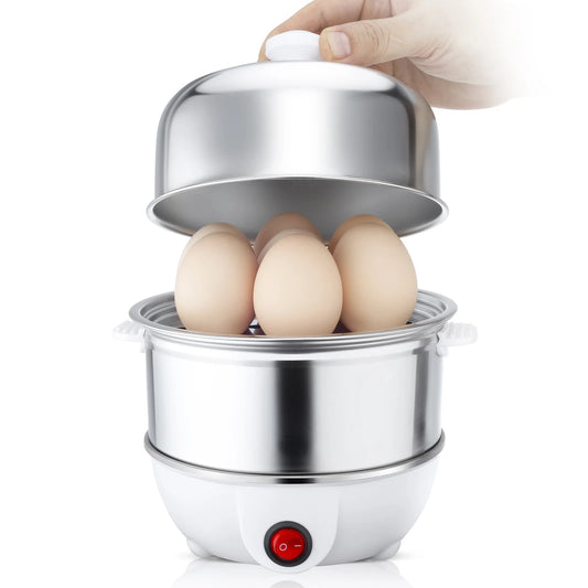 14 Egg Electric Egg Cooker  Rapid Egg Cooker For Hard Boiled, Poached, Scrambled Eggs