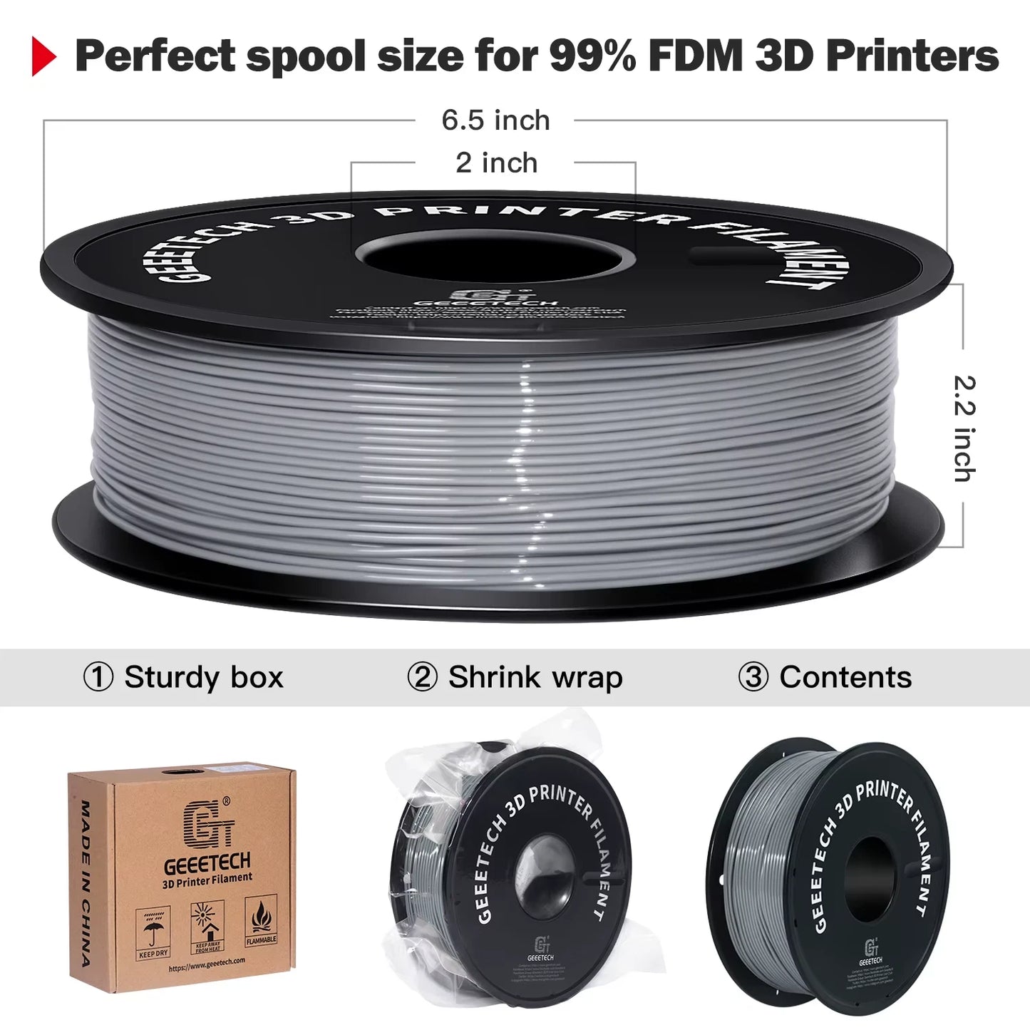 1KG 1.75mm TPU Filament Flexible material for 3D Printers overseas warehouse