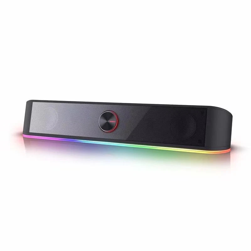 Adiemus RGB USB Desktop Soundbar 2.0 Channel Computer Speaker with Dynamic Lighting