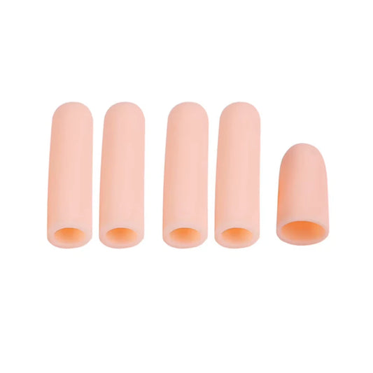 5Pcs Finger Protectors Waterproof Finger Caps Silicone Finger Covers for Finger Cracking Blisters