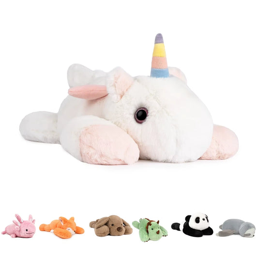 3.3 Pound Unicorn Weighted Stuffed Animals Plush Toy Large Giant Pillowfort Body Pillow Animal