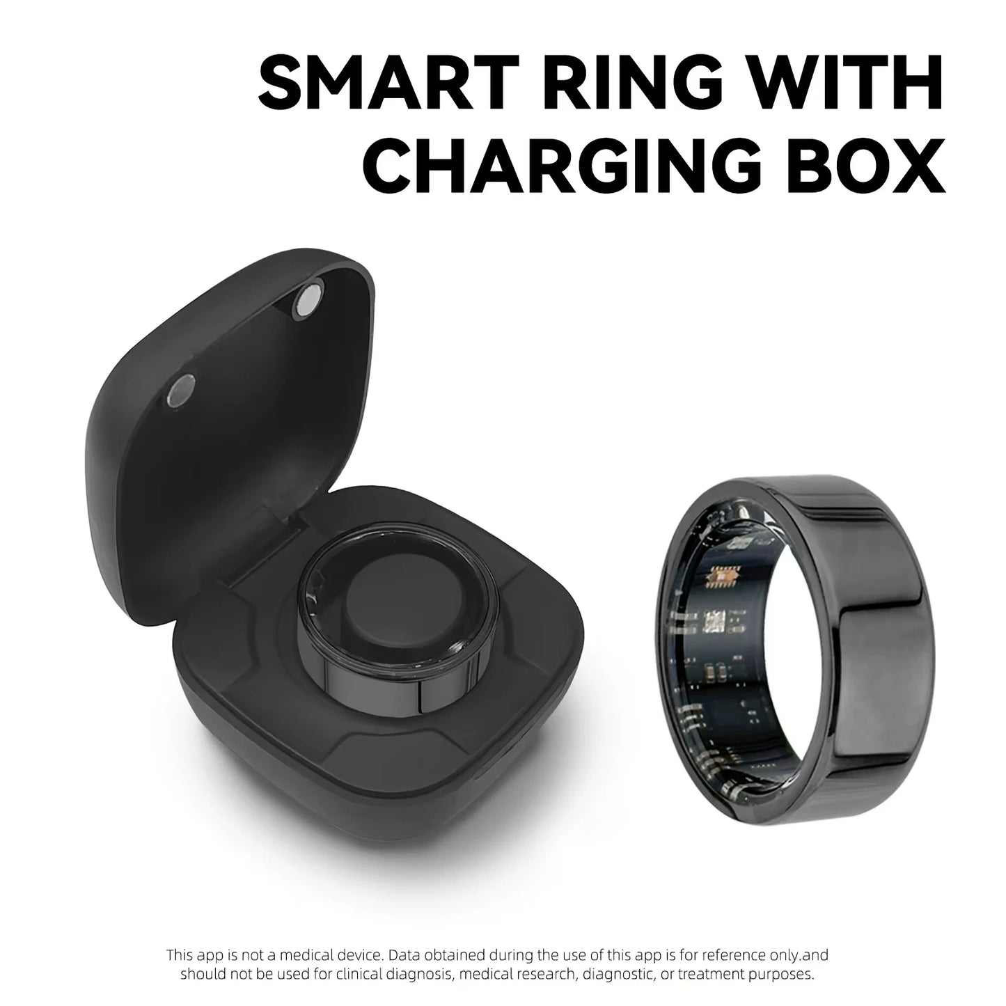 New For Smart Ring Men Women Heart Rate And Blood Oxygen Monitor Smartring NEW