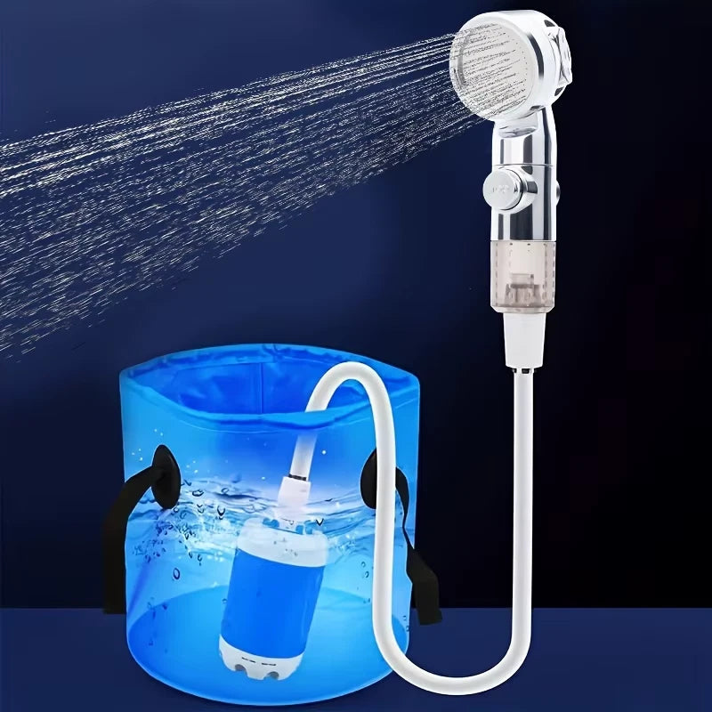 1pc Portable USB Rechargeable Watering System Multi-Purpose Plastic Garden Hose Nozzle