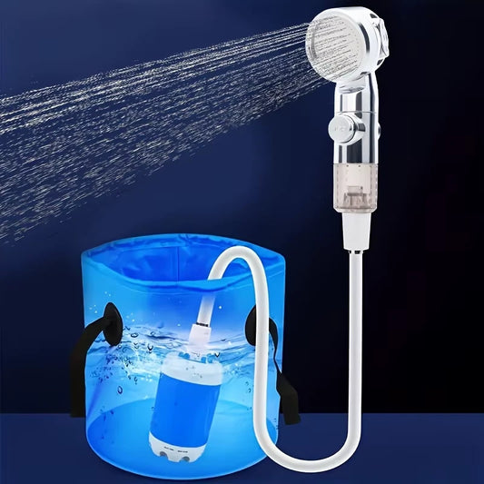 1pc Portable USB Rechargeable Watering System Multi-Purpose Plastic Garden Hose Nozzle