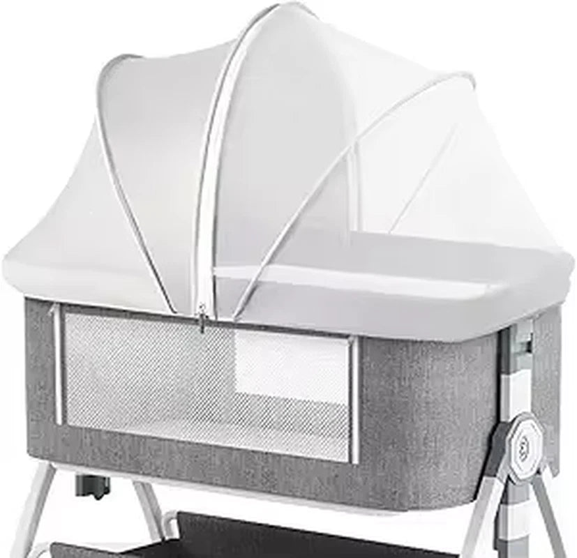 portable bassinet bedside sleeper cover semi-sunshade mosquito net for baby infant bed sleeper cover