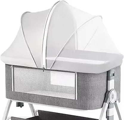 portable bassinet bedside sleeper cover semi-sunshade mosquito net for baby infant bed sleeper cover
