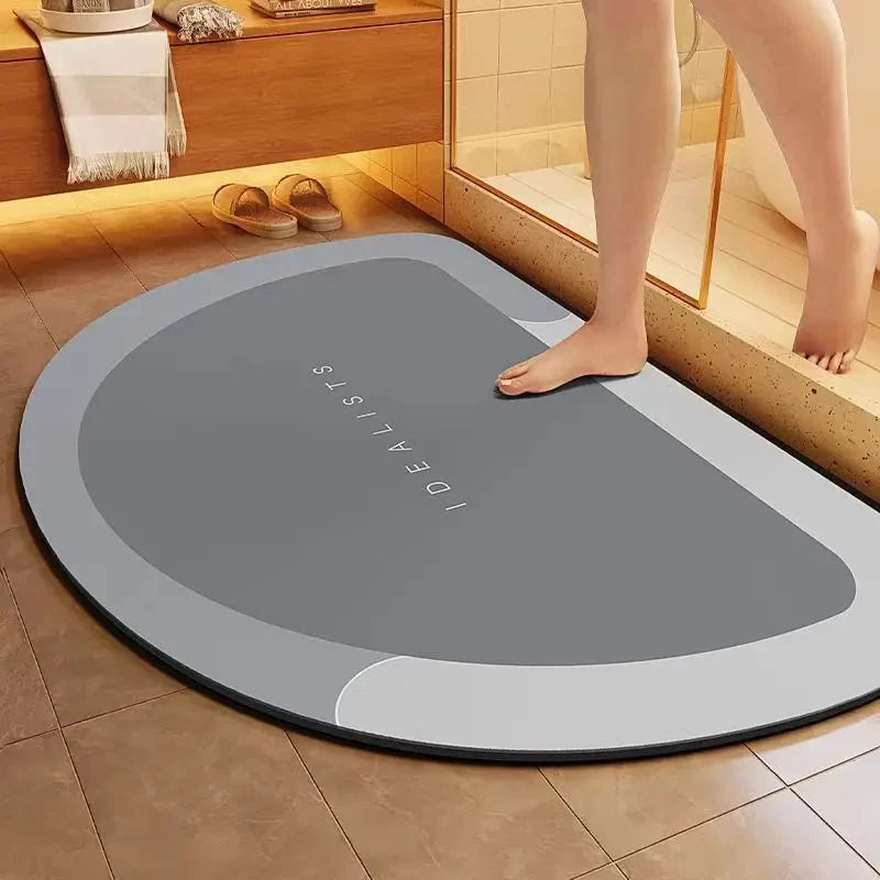 1pc New Type Diatom Mud Bathroom Mat  Quick-drying super absorbent and anti-slip floor mat