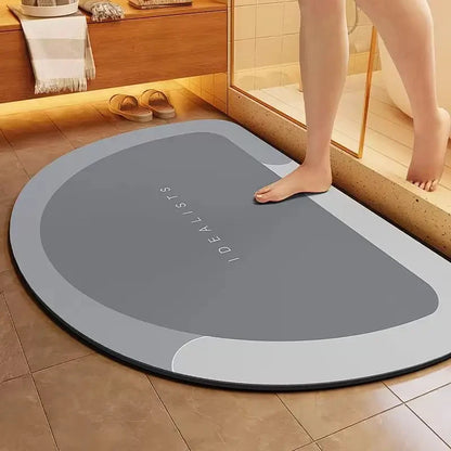 1pc New Type Diatom Mud Bathroom Mat  Quick-drying super absorbent and anti-slip floor mat