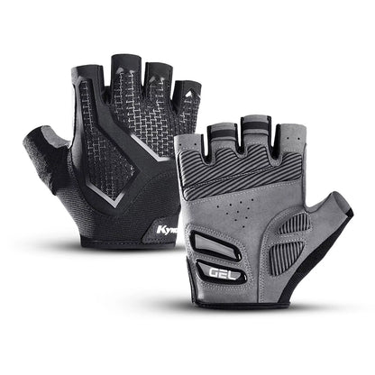Cycling Gloves Anti- Slip Half Finger Gel Pad Shock-Absorbing Road Riding Gloves Summer Half-Finger Men Women