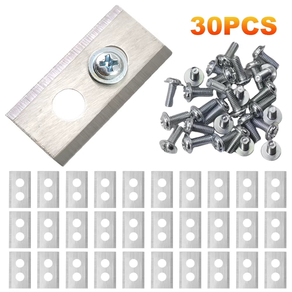 Stainless Steel Mower Replacement Blade 2-hole Design Lawn Cutting Blade With Washers & Screw F