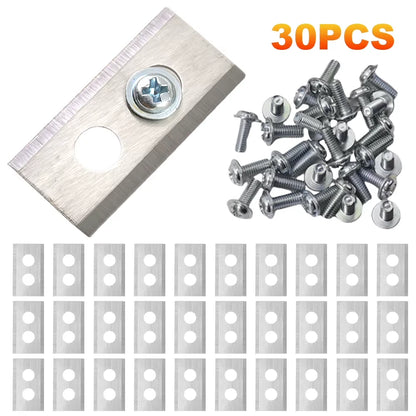 Stainless Steel Mower Replacement Blade 2-hole Design Lawn Cutting Blade With Washers & Screw F