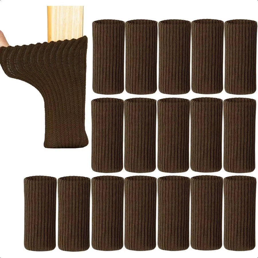 24PCS Furniture Leg Socks High Elastic NonSlip Knitted Chair Leg Protectors for Hardwood Floors Chair