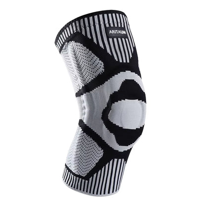 1 Pack of Professional Sports Knee Pads Knee Pads Meniscus Silicone Spring Support, Running Fitness