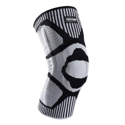 1 Pack of Professional Sports Knee Pads Knee Pads Meniscus Silicone Spring Support, Running Fitness