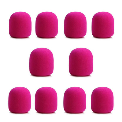 10Pcs Microphone Windscreen Cover Foam Protective Cap Sponge Portable Stereo Studio Mic