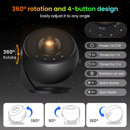 Upgrade Galaxy Projector Pro 13 in 1 HD Planetarium Star The Milky Way Projector for Bedroom
