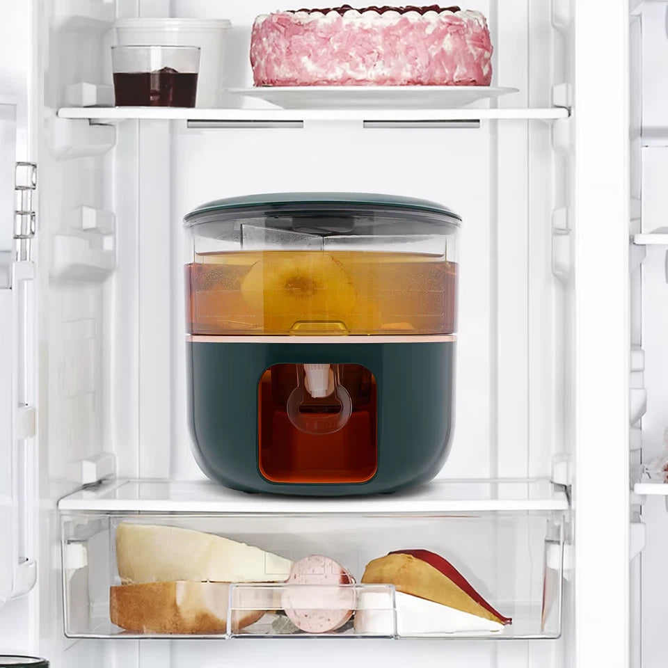 6L/1.59gal Beverage Dispenser Household Drink Dispenser 360° Rotatable Drink Dispenser Fruit Juice