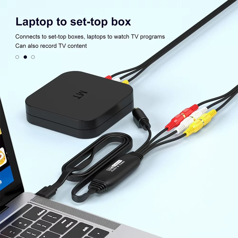 USB Video Capture Card VHS VCR TV DVD VHS To Digital Converter USB To AV Adapter