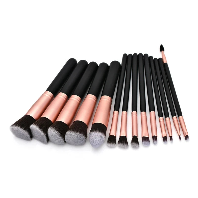 14Pcs Makeup Brush Set for Beginners Soft Bristle Powder Brush Blush Eye Shadow Beauty Tools
