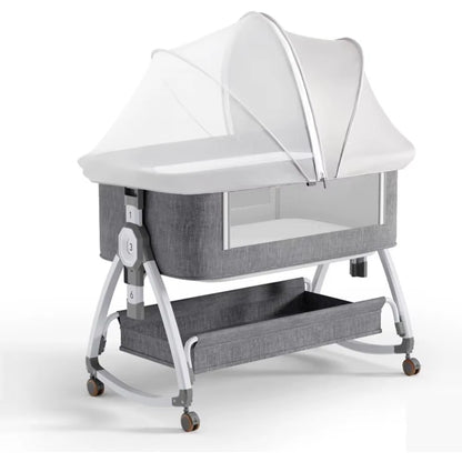 portable bassinet bedside sleeper cover semi-sunshade mosquito net for baby infant bed sleeper cover